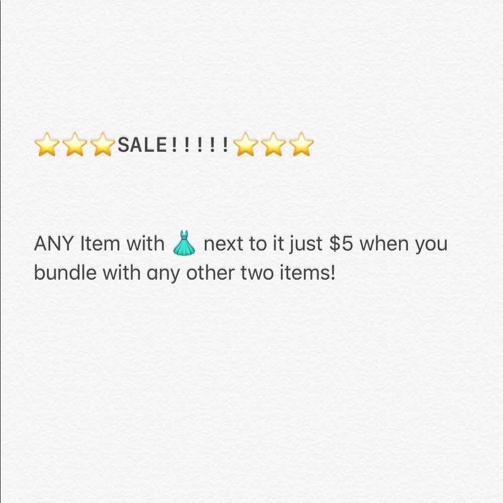 Spring closet empty sale!